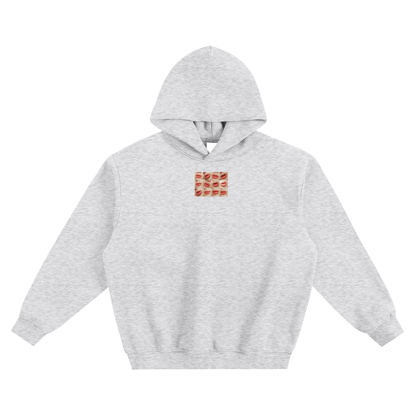Jin's Lips Fleeced Boxy Hoodie