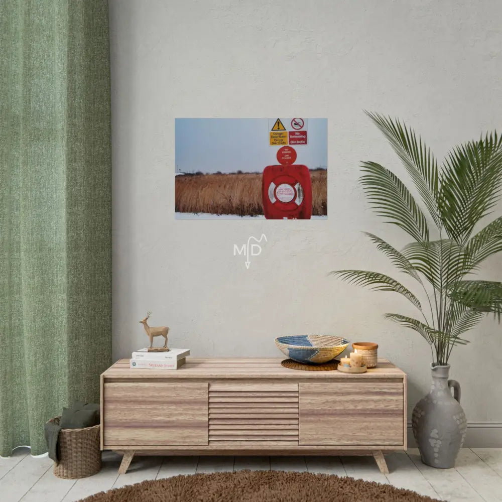 Dim Pysgota Poster 30″ x 20″ (Horizontal) / Matte Poster