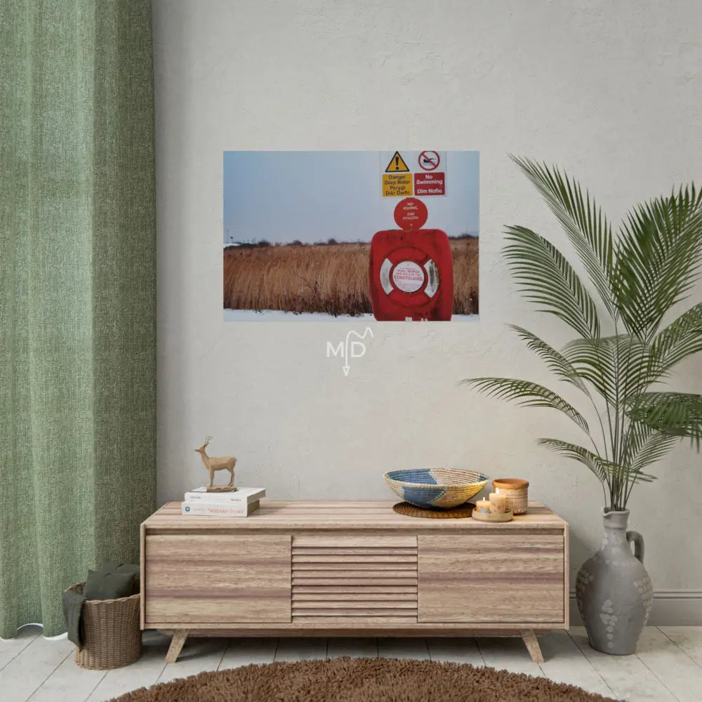 Dim Pysgota Poster 36’’ x 24’’ (Horizontal) / Matte Poster
