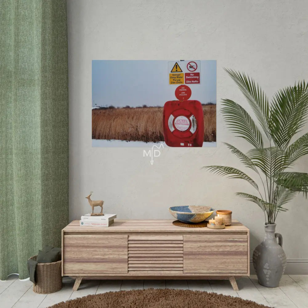 Dim Pysgota Poster 40’’ x 28’’ (Horizontal) / Matte Poster