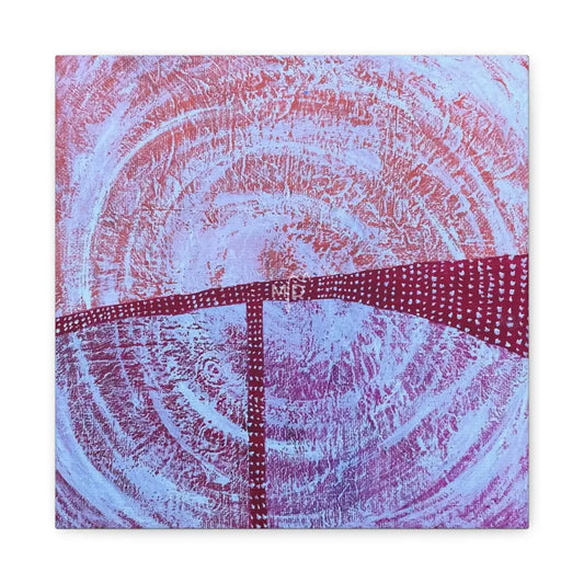 Dot Work Orange Matte Canvas 12″ x 12″ / 1.25’’ Canvas