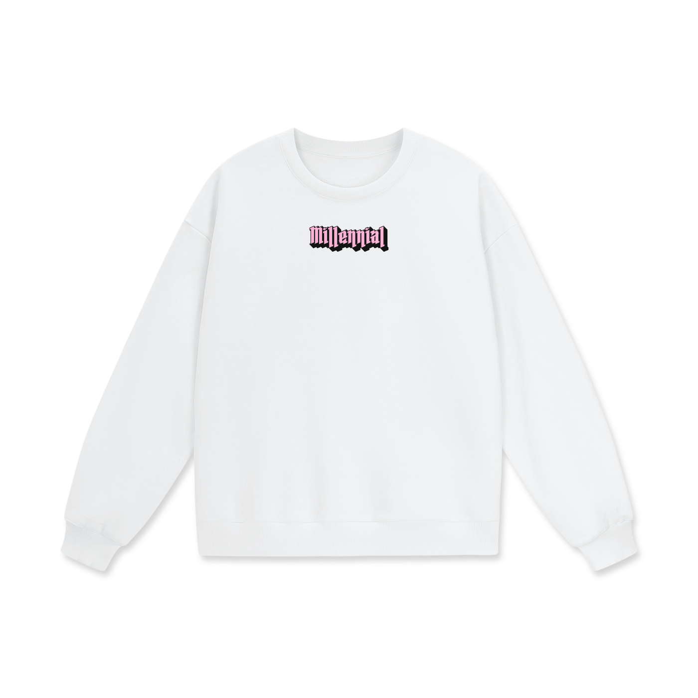 Millennial Heavyweight Drop Shoulder Oversized Fleece Sweatshirt