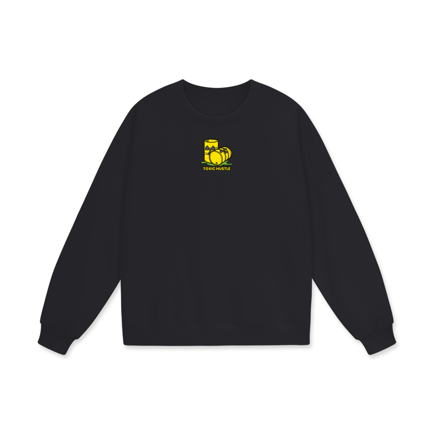 Toxic Hustle (1) Heavyweight Drop Shoulder Oversized Fleece Sweatshirt