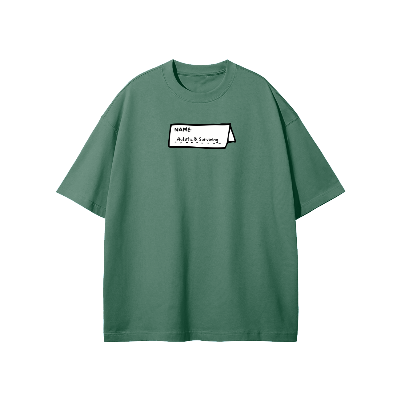 Autistic & Surviving Streetwear Heavyweight Loose Fit T-Shirt