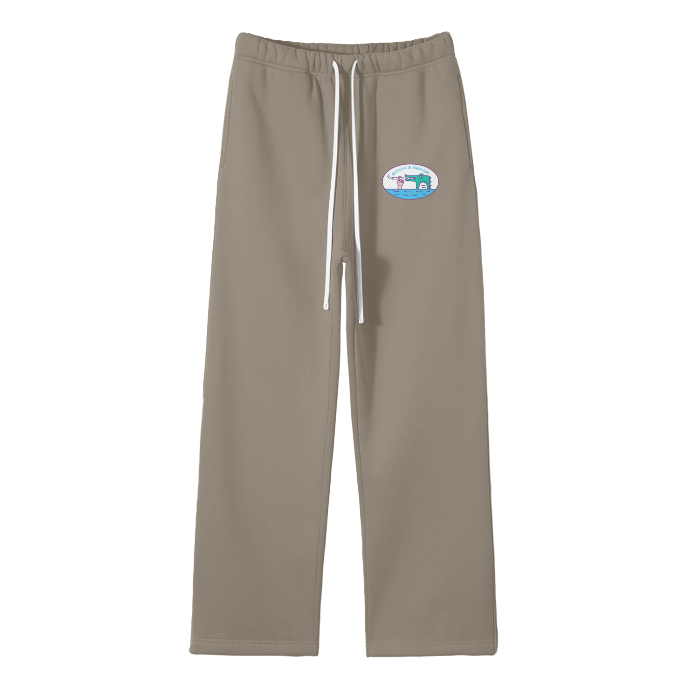 Autistic & Thriving Streetwear Fleece Straight Leg Pants