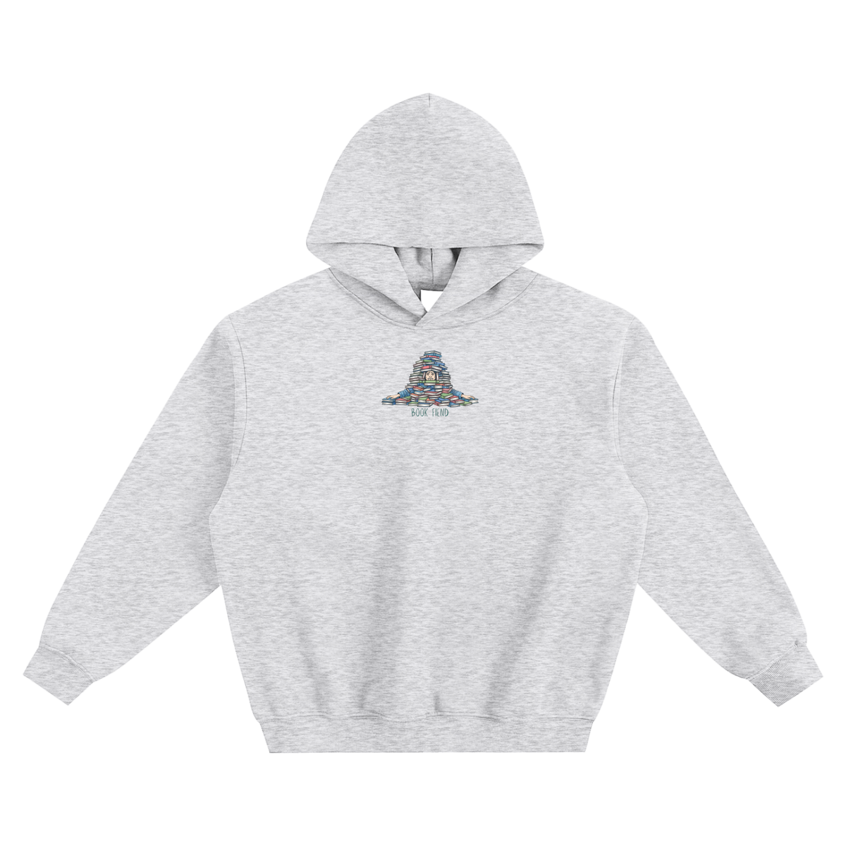 Book Fiend (Pile) Fleeced Boxy Hoodie