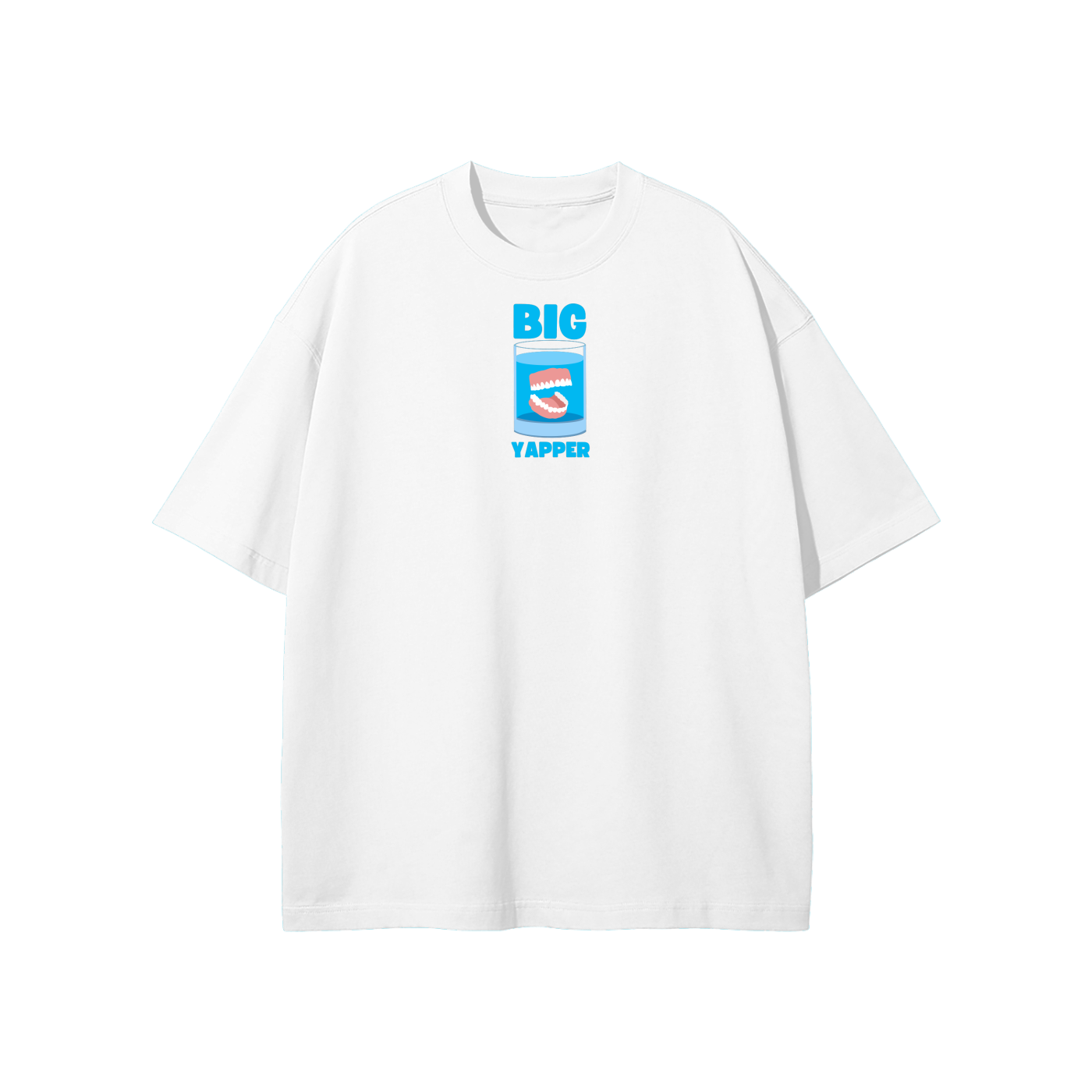 Big Yapper (Teeth) Streetwear Heavyweight Loose Fit T-Shirt