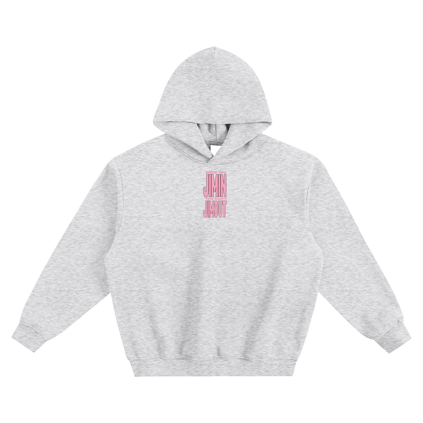 Once You Jimin You Can't Jimout Fleeced Boxy Hoodie