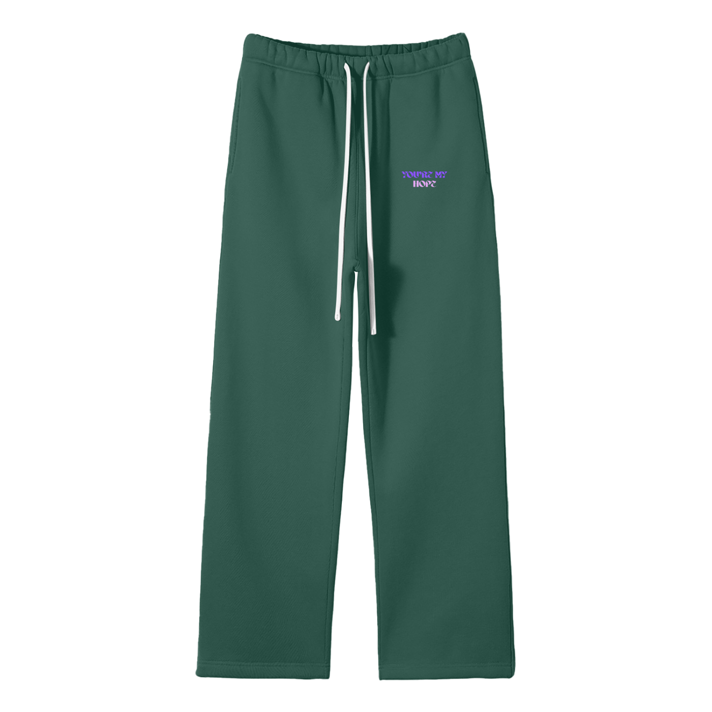 You're My Hope Streetwear Fleece Straight Leg Pants