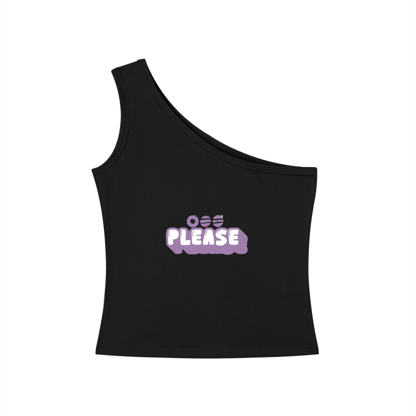 BTS Please Arirang One-Shoulder Crop T Shirt
