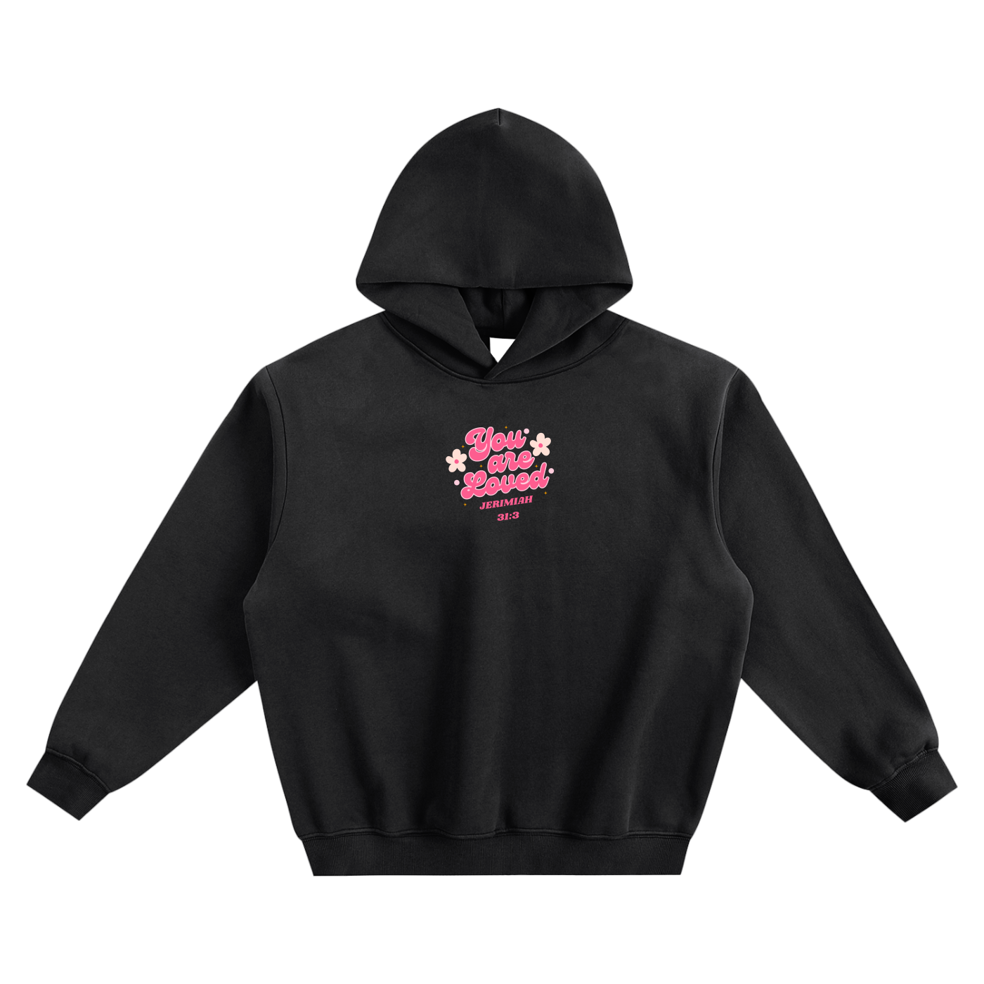 You Are Loved Fleeced Boxy Hoodie