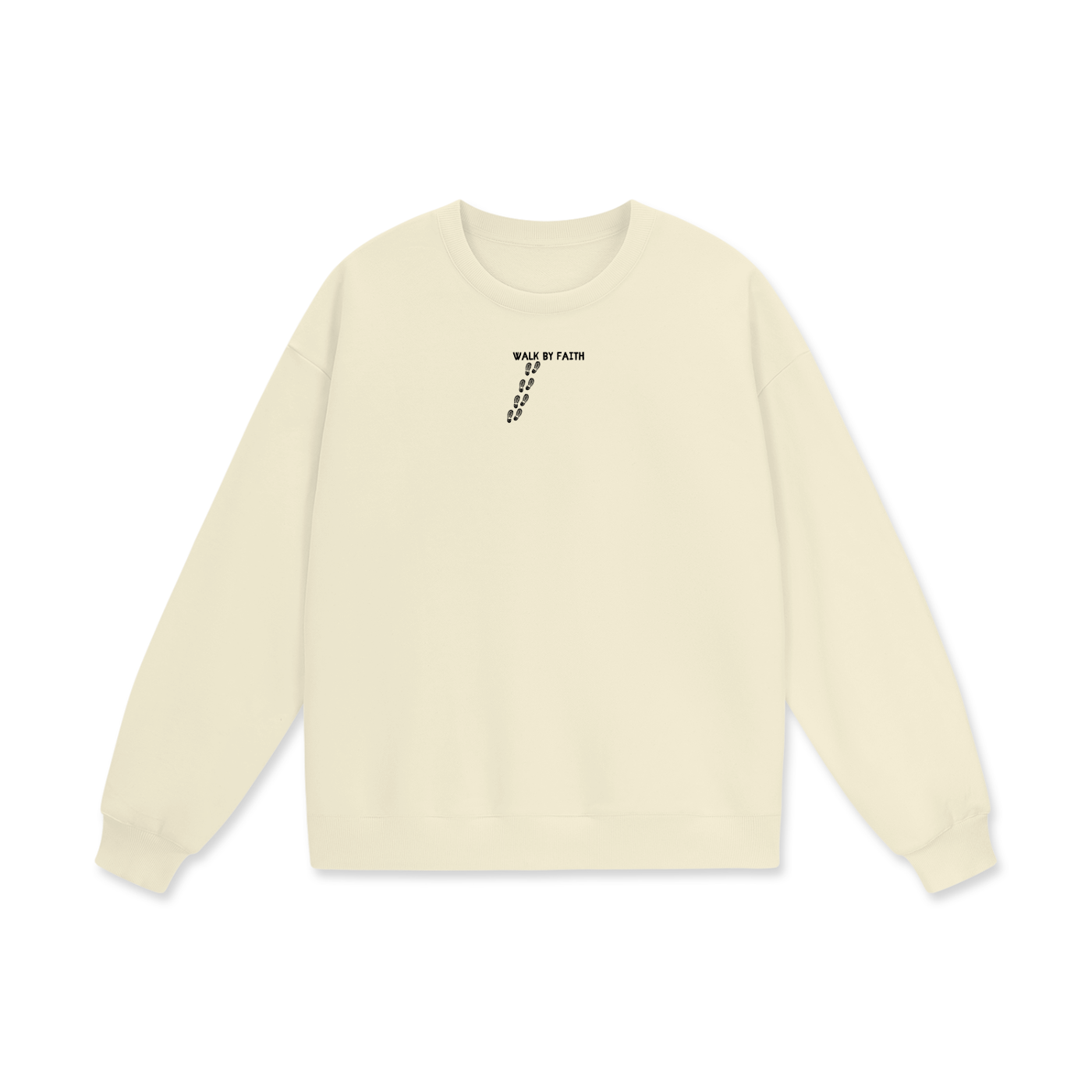 Walk By Faith Heavyweight Drop Shoulder Oversized Fleece Sweatshirt