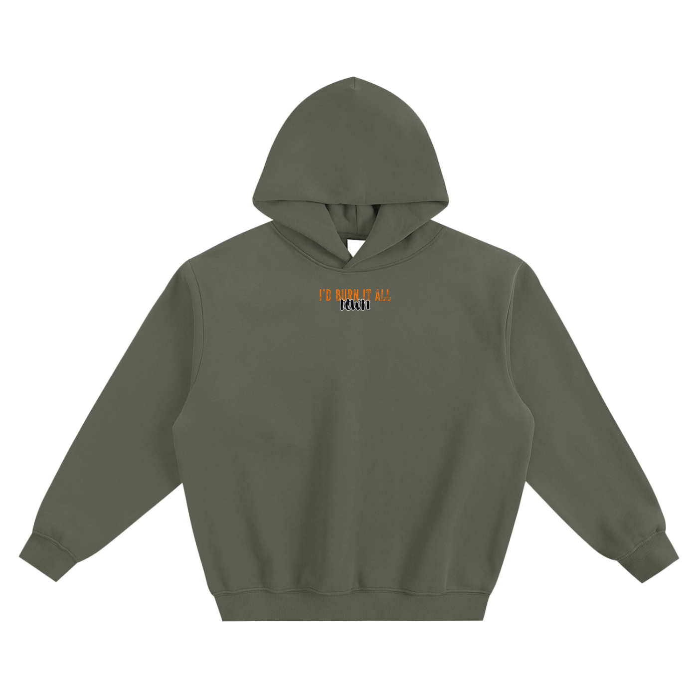 I'd Burn It All Down (Percy Jackson) Fleeced Boxy Hoodie