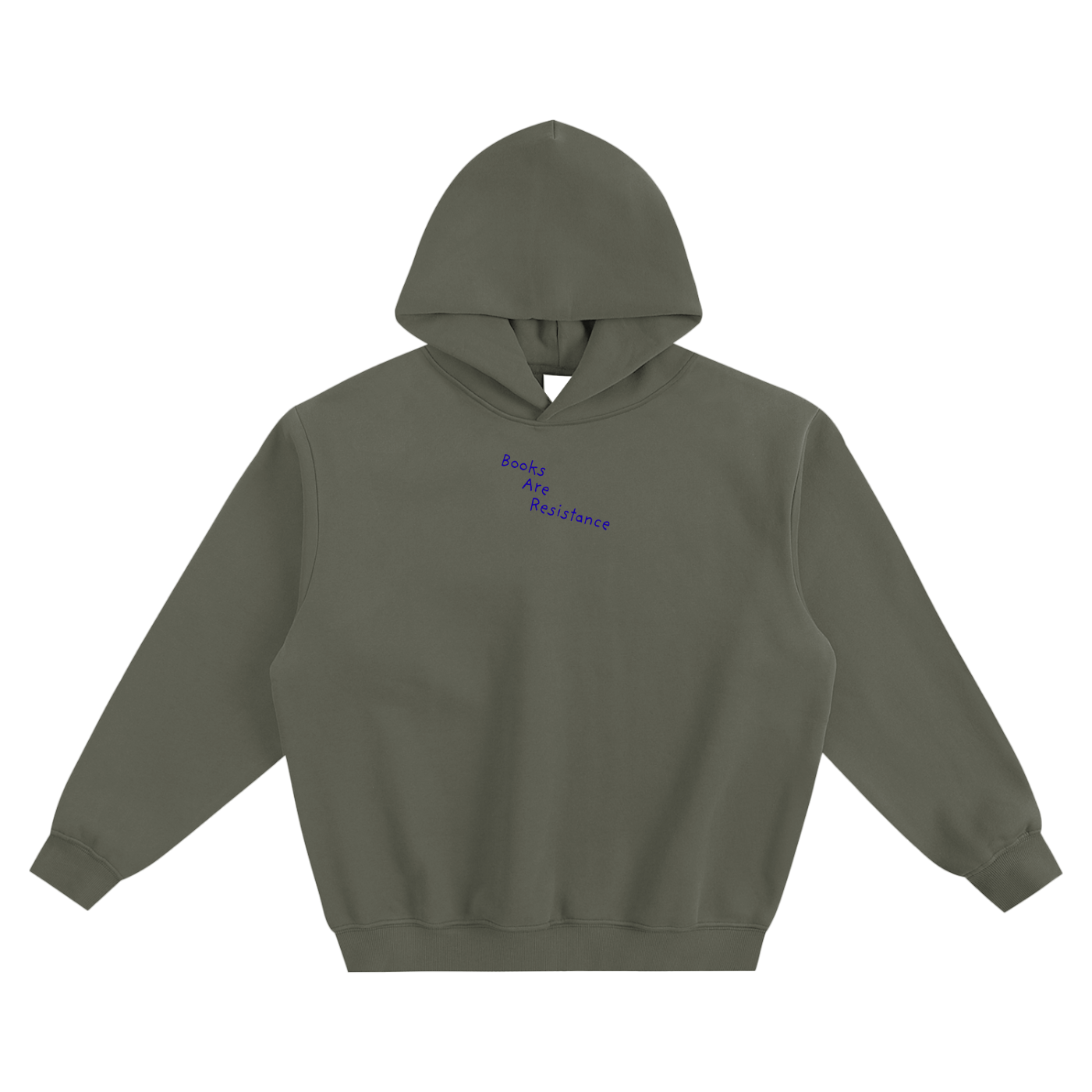 Books Are Resistance Fleeced Boxy Hoodie
