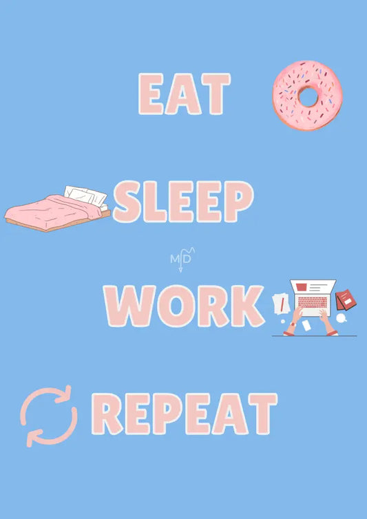 Eat Sleep Work Repeat (4) Poster Poster