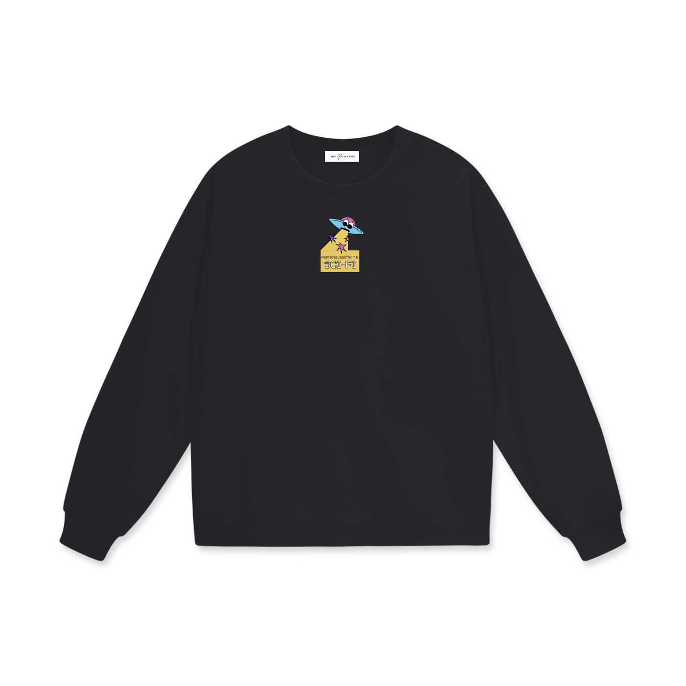 Pretending I Understand This Scifi (UFO) Heavyweight Drop Shoulder Sweatshirt
