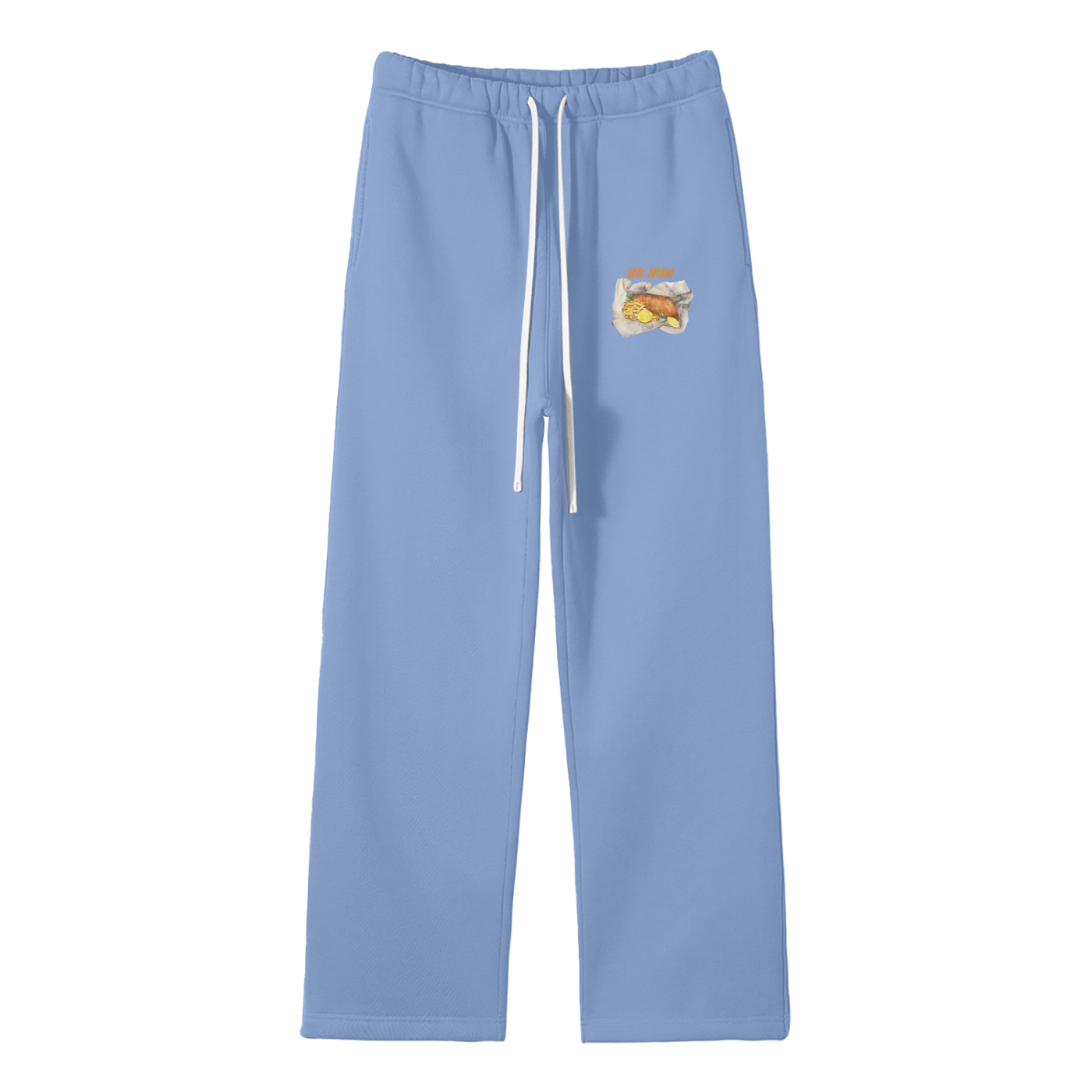 UK Hun (Chippy) Streetwear Fleece Straight Leg Pants