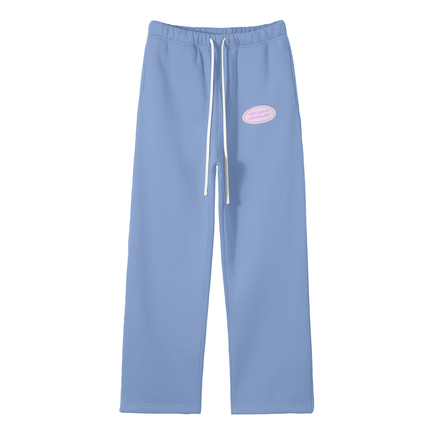 What Would Namjoon Do Streetwear Fleece Straight Leg Pants