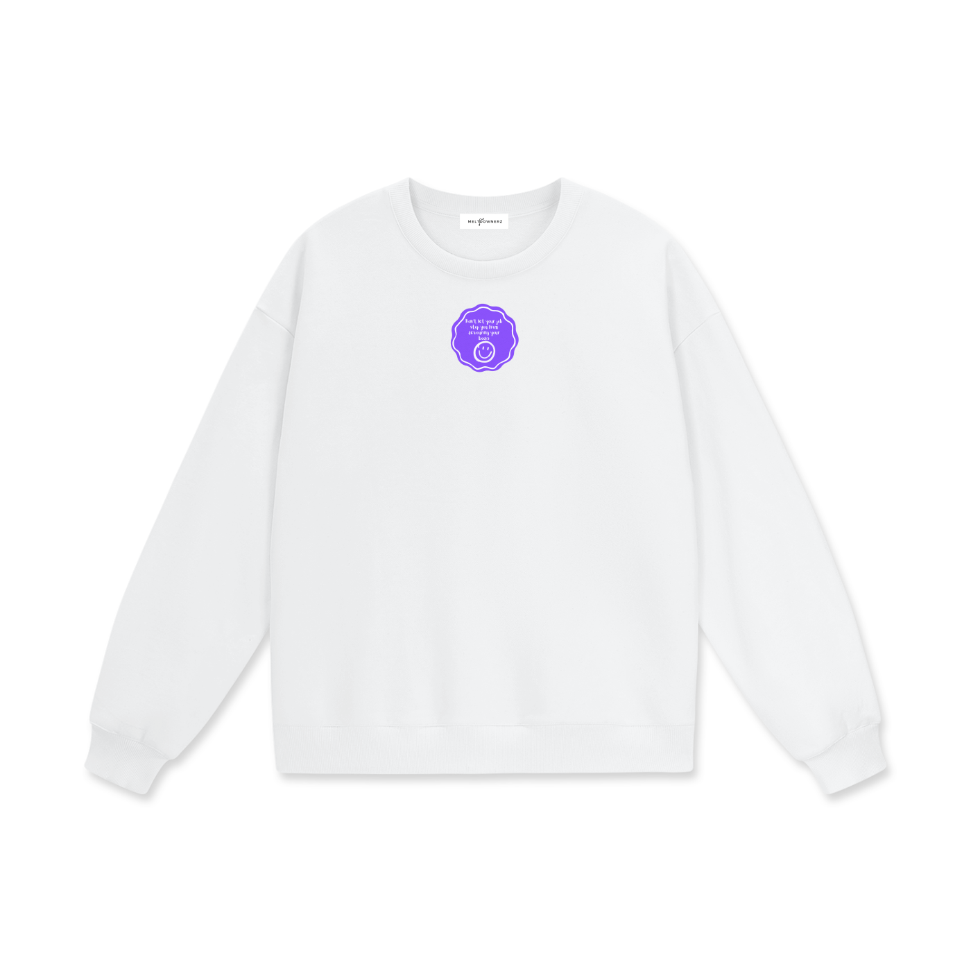 Don't Let Your Job Stop You From Devouring Your Books (Badge) Heavyweight Drop Shoulder Sweatshirt
