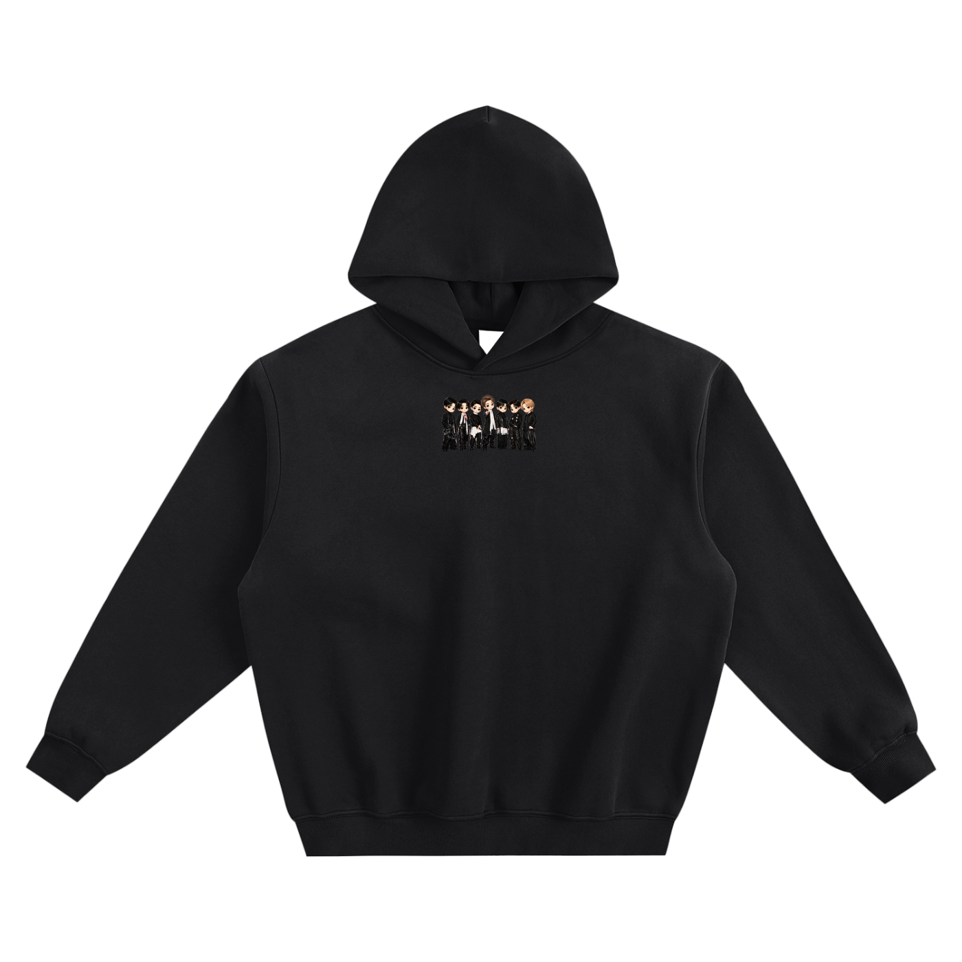 BTS Stage Outfit Fleeced Boxy Hoodie