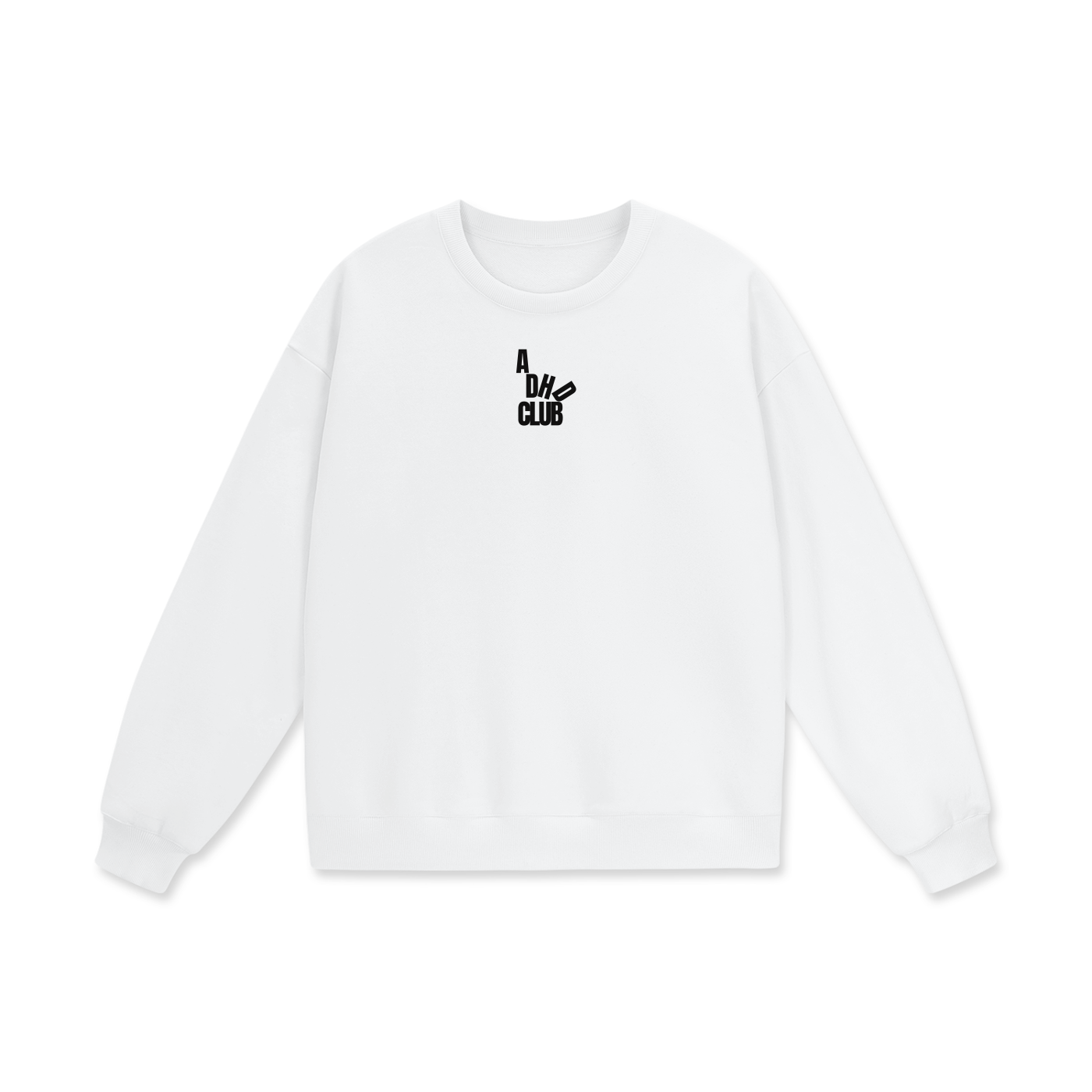 ADHD Club Heavyweight Drop Shoulder Oversized Fleece Sweatshirt