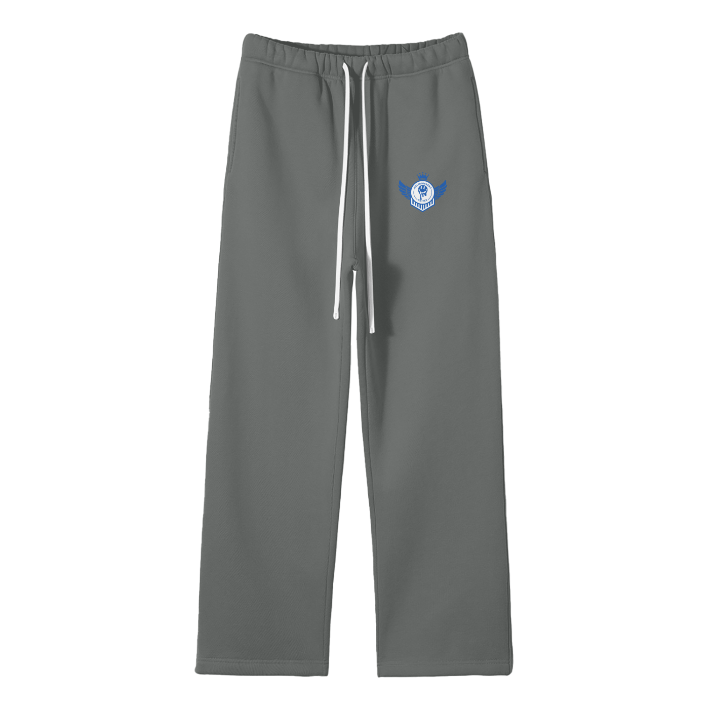 Meltdownerz United (Blue) Streetwear Fleece Straight Leg Pants