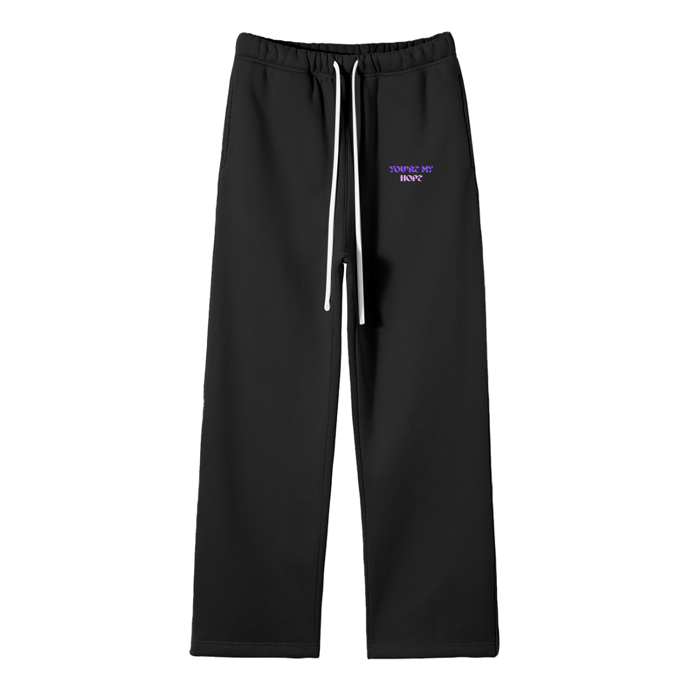 You're My Hope Streetwear Fleece Straight Leg Pants