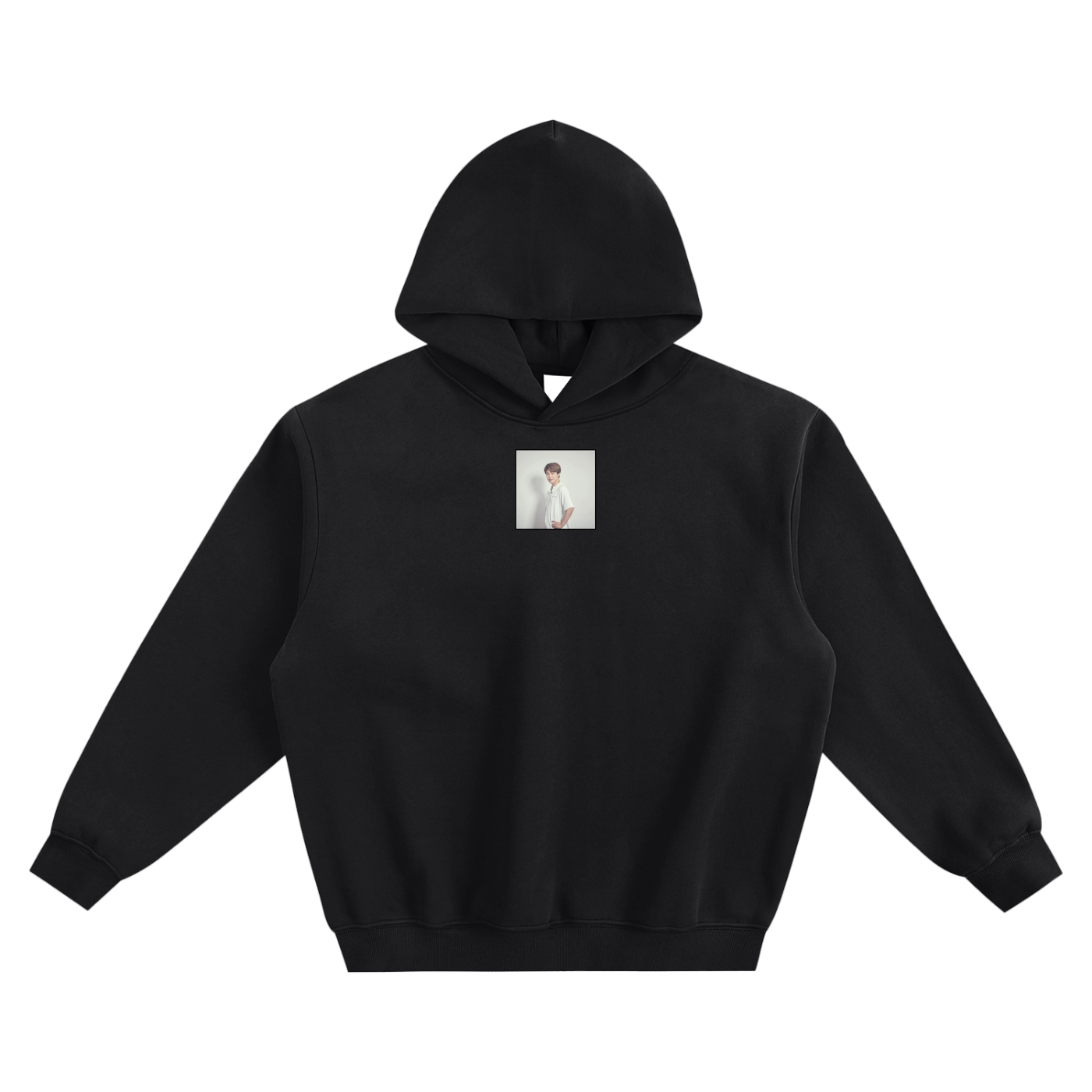 Jimin Portrait Fleeced Boxy Hoodie