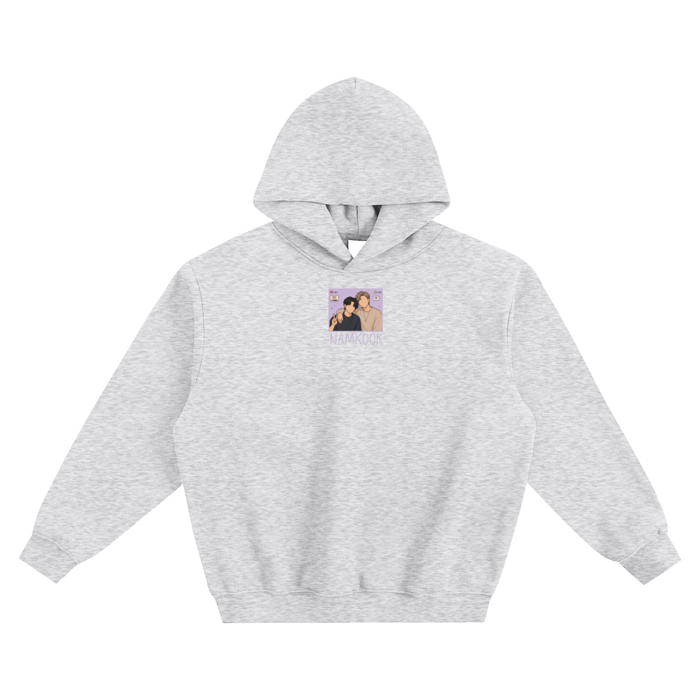 Namkook (Namjoon & Jungkook) Fleeced Boxy Hoodie