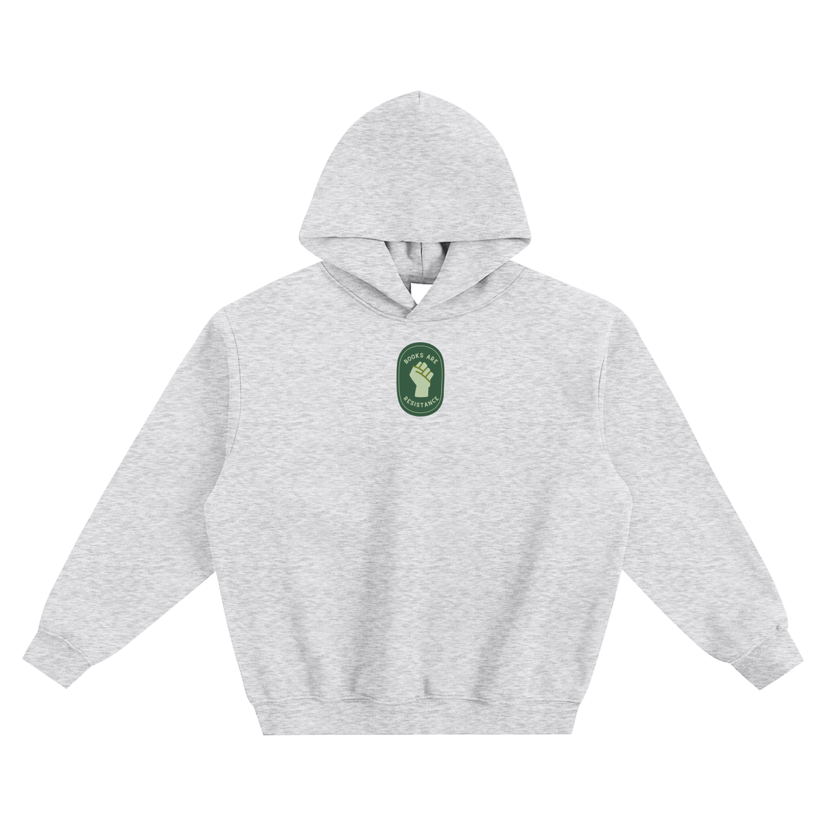 Books Are Resistance (Patch) Fleeced Boxy Hoodie