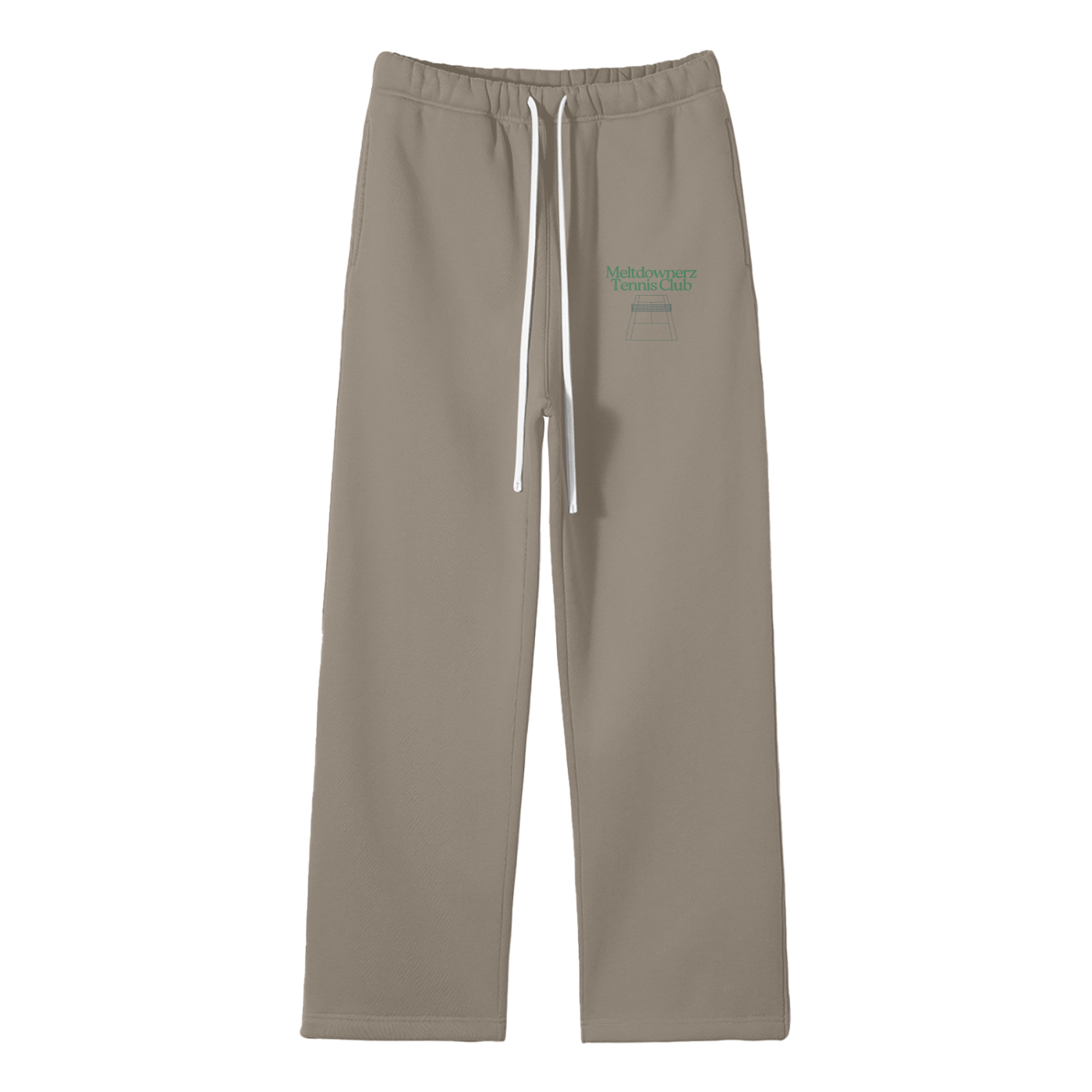 Meltdownerz Tennis Club Streetwear Fleece Straight Leg Pants