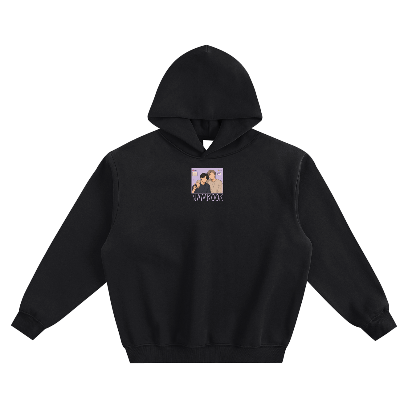 Namkook (Namjoon & Jungkook) Fleeced Boxy Hoodie