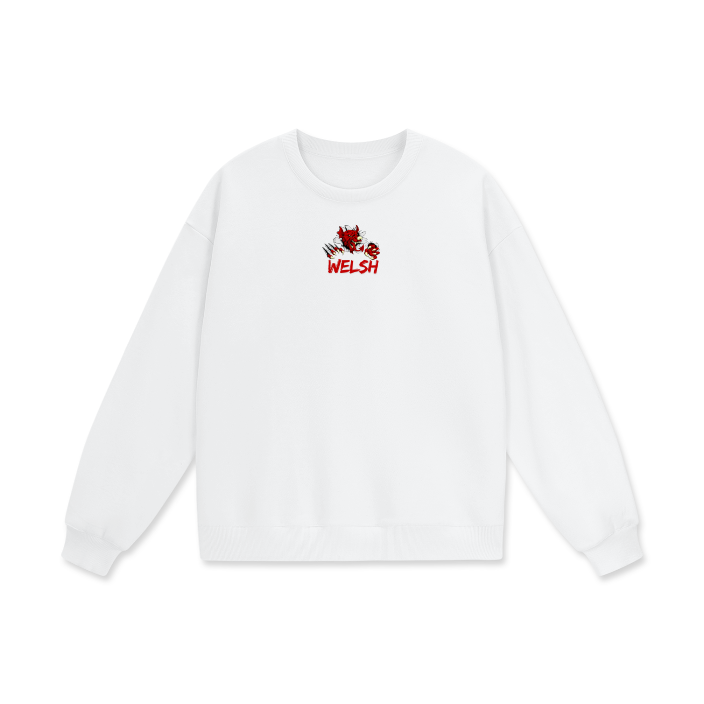 Welsh Heavyweight Drop Shoulder Oversized Fleece Sweatshirt
