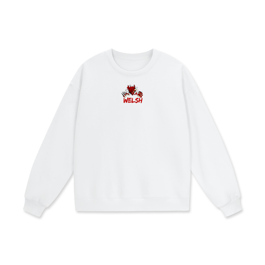 Welsh Heavyweight Drop Shoulder Oversized Fleece Sweatshirt
