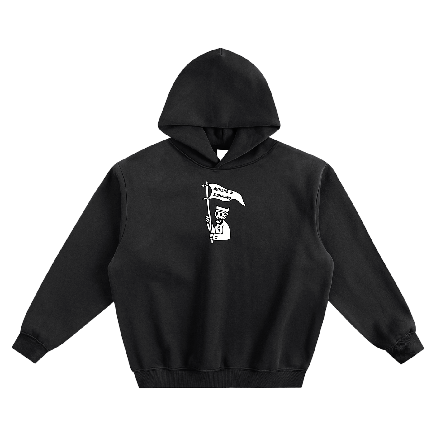Autistic & Surviving Fleeced Boxy Hoodie