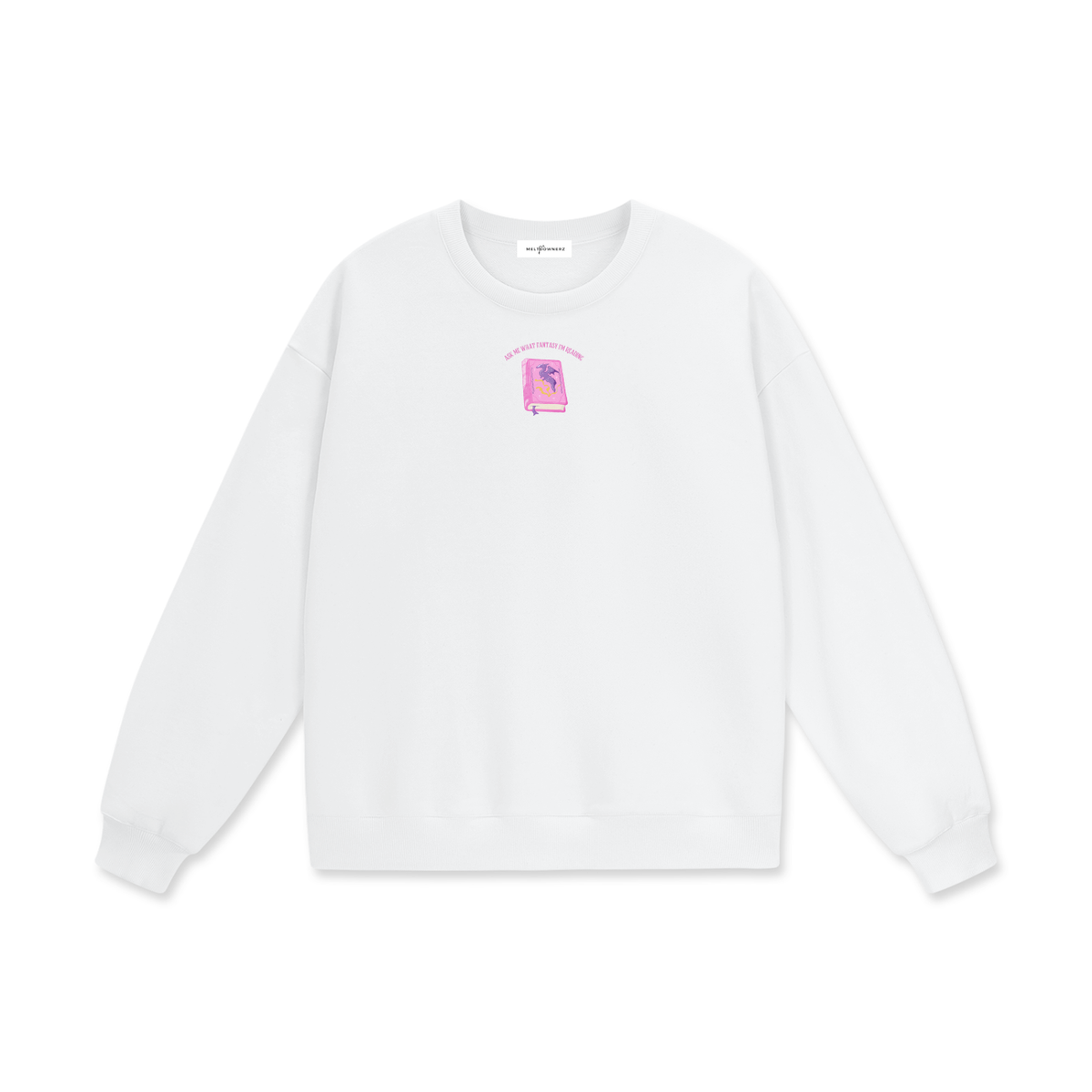 Ask Me What Fantasy I'm Reading (Dragon) Heavyweight Drop Shoulder Sweatshirt