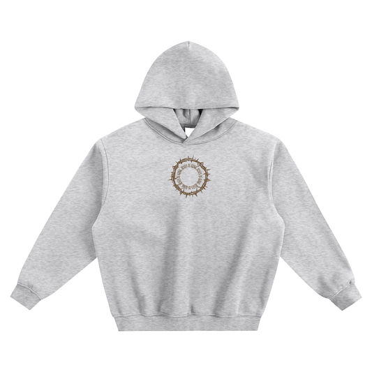 Jesus Is King (Thorns) Fleeced Boxy Hoodie