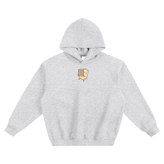 Book Buying Ban (Potato) Fleeced Boxy Hoodie