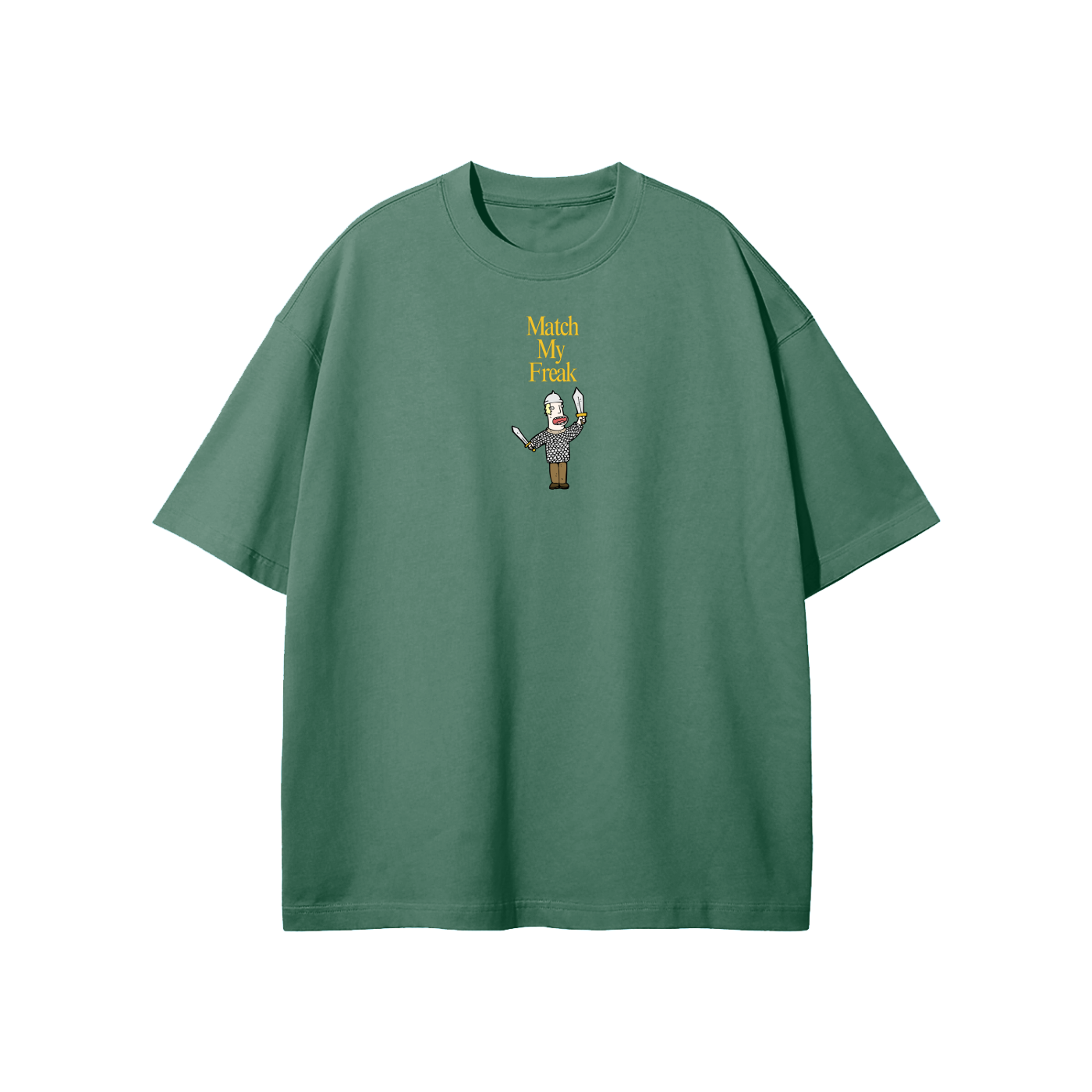 Match My Freak (Sword) Streetwear Heavyweight Loose Fit T-Shirt