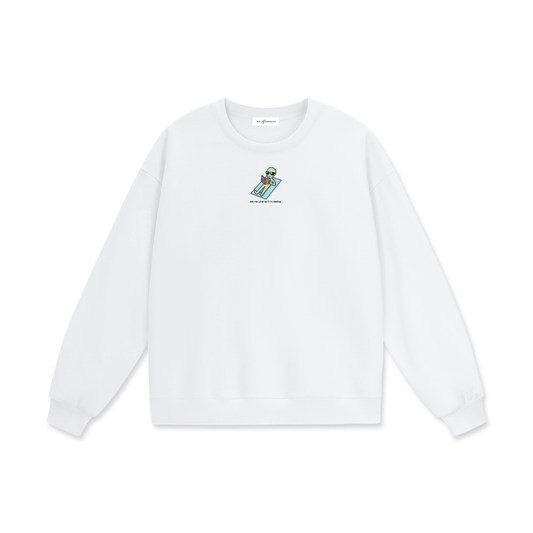 Ask Me What Scifi I'm Reading (Alien) Heavyweight Drop Shoulder Sweatshirt