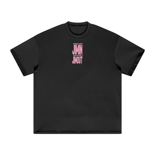 Once You Jimin You Can't Jimout (Pink) Heavyweight T-Shirt