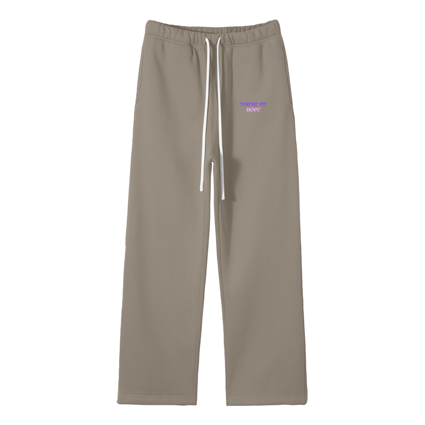 You're My Hope Streetwear Fleece Straight Leg Pants