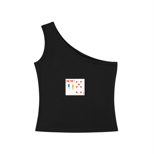 JK7 One-Shoulder Crop T-Shirt