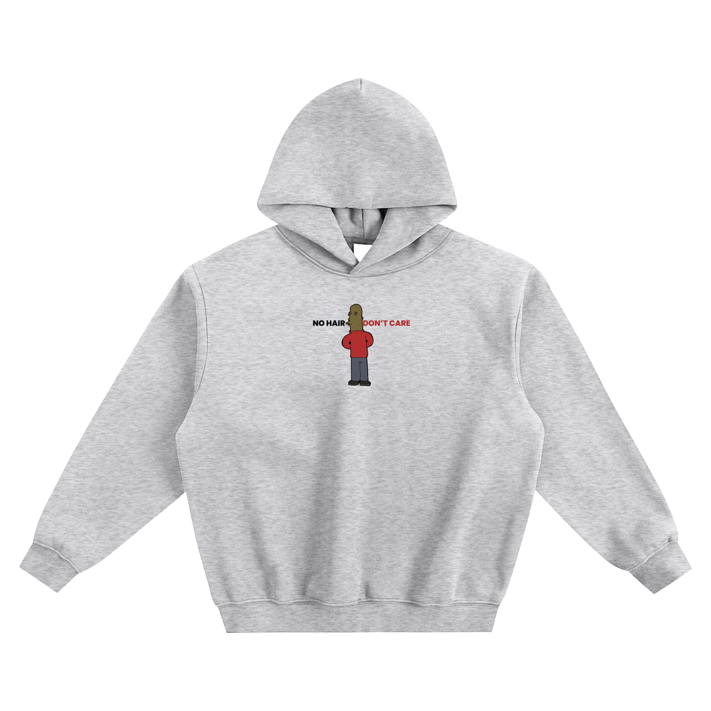 No Hair Don't Care Fleeced Boxy Hoodie