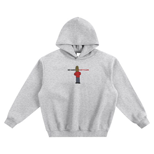 No Hair Don't Care Fleeced Boxy Hoodie