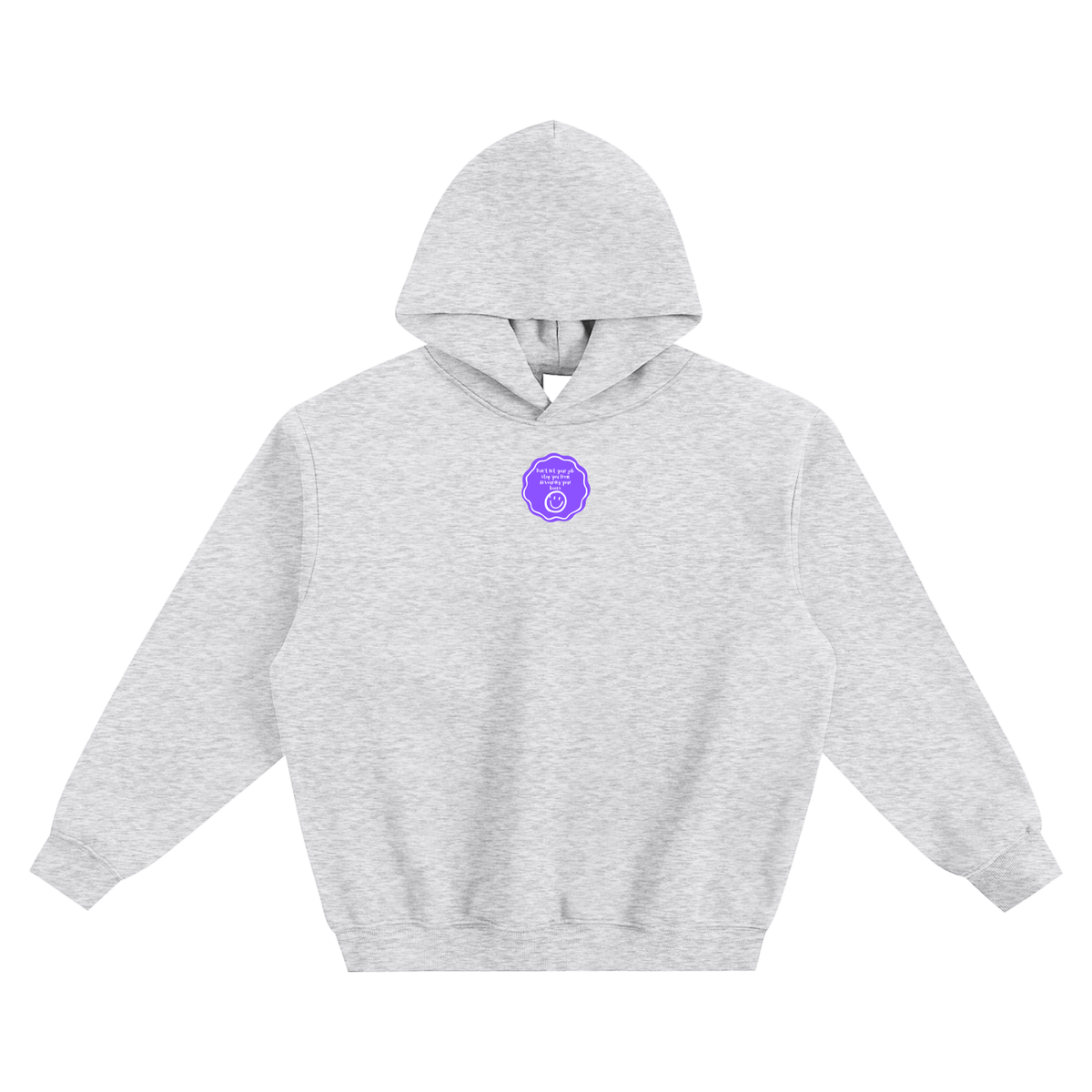 Don't Let Your Job Stop You From Devouring Your Books (Badge) Fleeced Boxy Hoodie