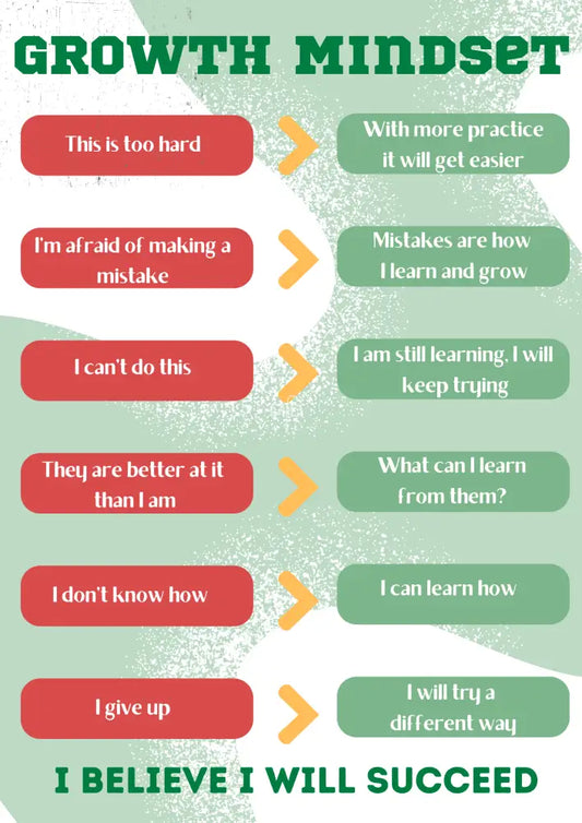 Growth Mindset Poster Poster