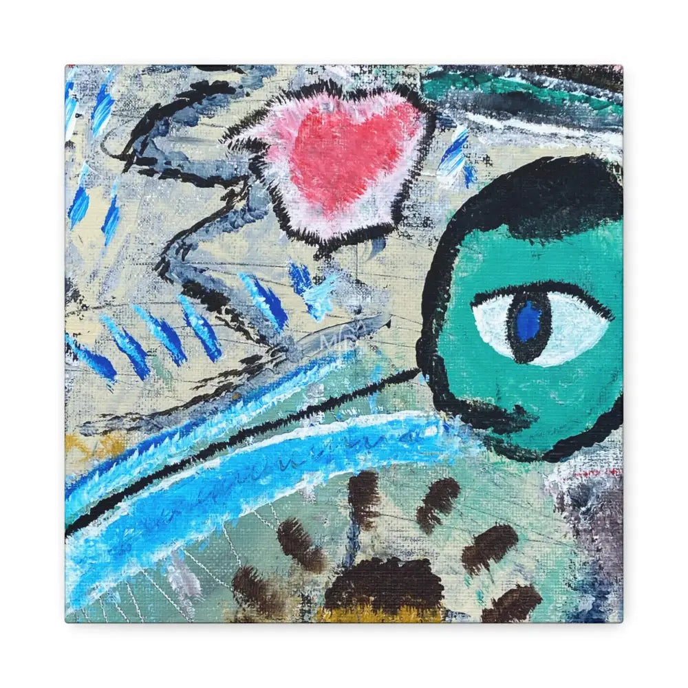 HeartScratcher Matte Canvas 12″ x 12″ / 1.25’’ Canvas