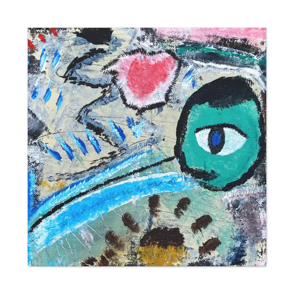 HeartScratcher Matte Canvas 30″ x 30″ / 1.25’’ Canvas