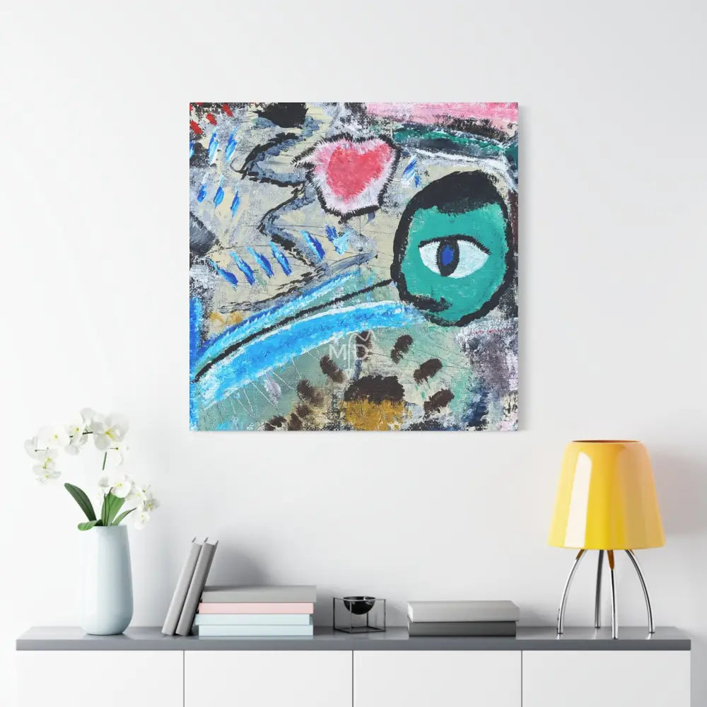 HeartScratcher Matte Canvas Canvas
